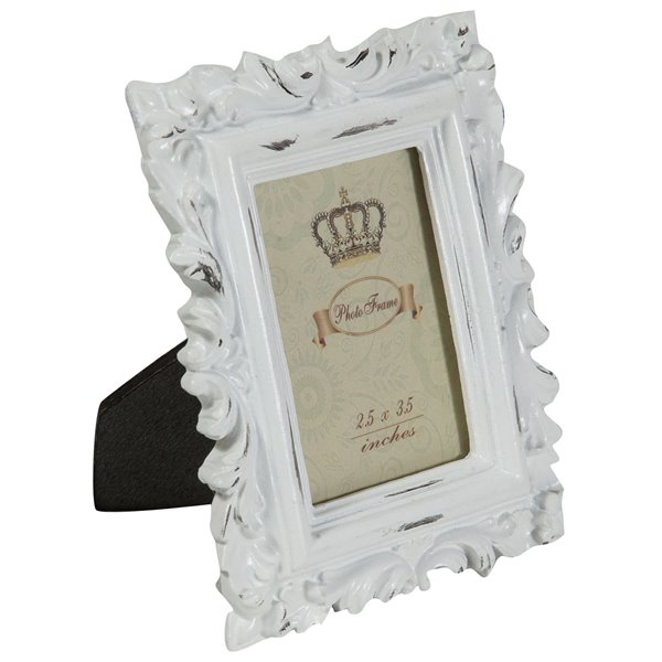 Cornice portafoto 13,5cm bianco barocco porta foto fotografie